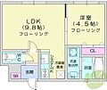 ING南8条2階5.5万円