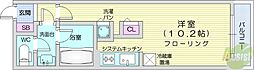 グレースコート北18条 1Kの間取図画像