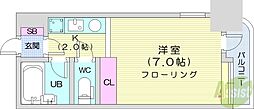 アン・セリジェ弐番館 1Kの間取図画像