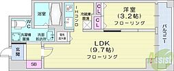 レシディア大通り西 1LDKの間取図画像