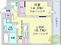 アルファスクエア中島公園3階9.1万円