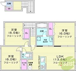 エテルナ II 3LDKの間取図画像