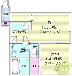 クナ・アルタ 1LDKの間取図画像