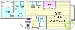 CremBld. ワンルームの間取図画像