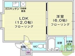 エクセル・26 1LDKの間取図画像