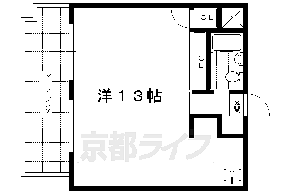 メゾン・ドゥ・ペッシュ 116｜京都府京都市右京区梅ケ畑向ノ地町(賃貸マンション1K・1階・31.44㎡)の写真 その2