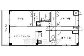 コンフォート下鴨 101 ｜ 京都府京都市左京区下鴨宮崎町（賃貸マンション3LDK・1階・70.21㎡） その2