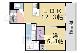 京都府京都市上京区茶屋町（賃貸マンション1LDK・1階・47.01㎡） その2