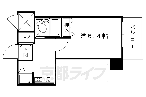 ジョイフル御池 508｜京都府京都市中京区壺屋町(賃貸マンション1K・5階・23.94㎡)の写真 その2