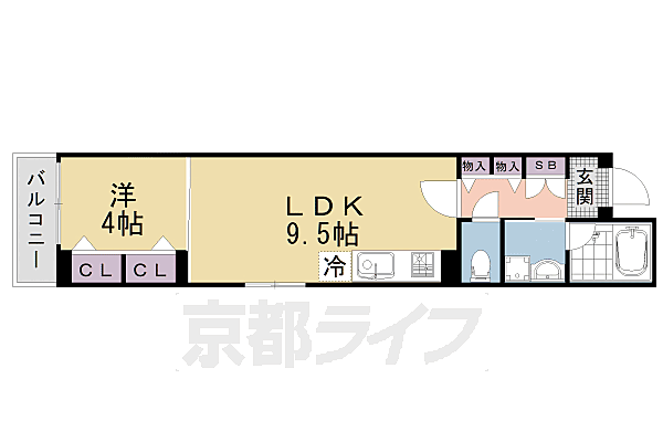 ベラジオ雅び北野白梅町 506｜京都府京都市上京区西町(賃貸マンション1LDK・5階・35.90㎡)の写真 その2