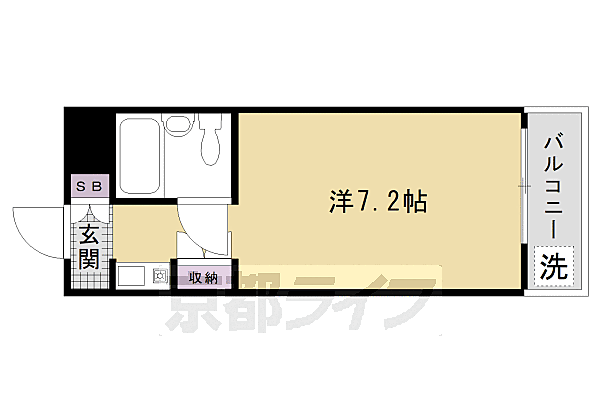 ピープル松倉 705｜京都府京都市右京区西京極北大入町(賃貸マンション1K・7階・18.25㎡)の写真 その2