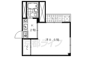 京都府京都市上京区二神町（賃貸マンション1K・3階・22.80㎡） その2