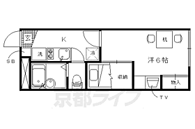 レオパレスアルモニ 210 ｜ 京都府京都市北区上賀茂津ノ国町（賃貸アパート1K・2階・22.35㎡） その2