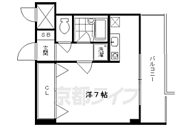 洛西メゾン 803-A ｜ 京都府京都市中京区壬生賀陽御所町（賃貸マンション1R・8階・25.40㎡） その2