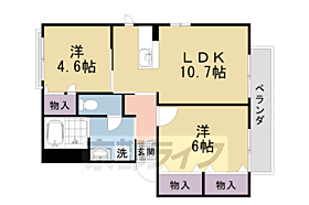 ＹＵ－ＹＵ－ＣＯＵＲＴ 202 ｜ 京都府京都市右京区山ノ内西裏町（賃貸アパート2LDK・2階・49.40㎡） その2