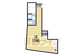 フラッツ帷子ノ辻 202 ｜ 京都府京都市右京区太秦堀ケ内町（賃貸マンション1R・2階・23.39㎡） その2