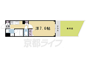 ベラジオ雅び北野白梅町駅前 104 ｜ 京都府京都市北区北野下白梅町（賃貸マンション1K・1階・24.97㎡） その2