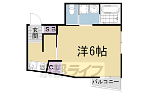 おーりとーりIII 103 ｜ 京都府京都市左京区一乗寺河原田町（賃貸マンション1K・1階・20.16㎡） その2