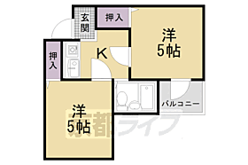 アメニティー京都壱番館 1M ｜ 京都府京都市右京区西院六反田町（賃貸マンション2K・1階・23.30㎡） その2