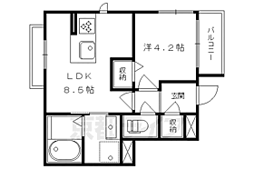 くめマンションＥＡＳＴ E401 ｜ 京都府京都市左京区高野清水町（賃貸マンション1LDK・4階・34.22㎡） その2