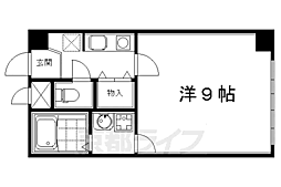 エテルノポッソ 4階1Kの間取り