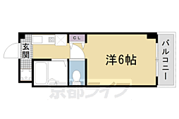 メゾンプリマベーラ 2階1Kの間取り