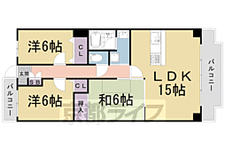アメニティ双ケ丘 1階3LDKの間取り