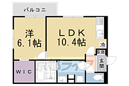 CASASERESA 1LDKの間取図画像