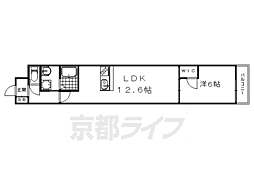 ａ−ｍｏｎ壬生高樋 3階1LDKの間取り
