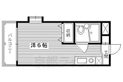 メゾン・ド・パンドール 3階ワンルームの間取り