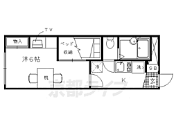 レオパレスサンシャイン98 1Kの間取図画像