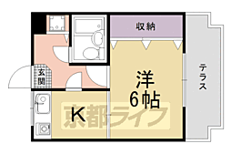 ハイツアグランダイズ 1Kの間取図画像