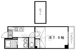 ハウゼ御所の杜 1Kの間取図画像
