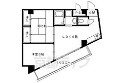 アーバンシジョウウメノミヤ 2LDKの間取図画像