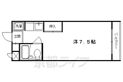 ヴィラ・トゥリアン 1Kの間取図画像