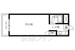 メゾンド亜地路義 1Kの間取図画像