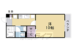 シュペリールA 1Kの間取図画像