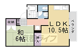 ボワヴィラージュ 1LDKの間取図画像