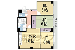 ヴェルデ洛西 3LDKの間取図画像