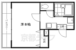 樋口ビル 1Kの間取図画像