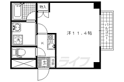LOHAS55 1Kの間取図画像