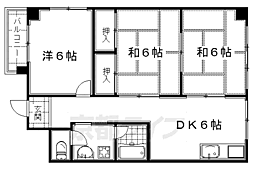 桃山ホームプラザ 3DKの間取図画像