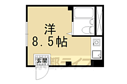 アクシス宮越 ワンルームの間取図画像