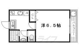 elle23 1Kの間取図画像
