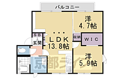 KOKICHIHOUSE 2LDKの間取図画像