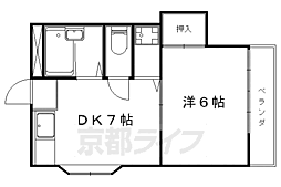 サンヒルズ 1DKの間取図画像