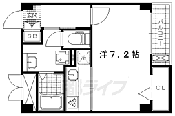 アルモニー琵琶湖 1Kの間取図画像