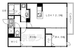 アラモード寺田 1階/-