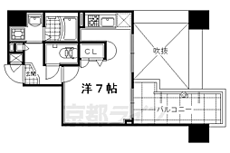 アスヴェル京都四条 1Kの間取図画像