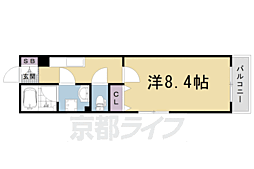 フェリーチェ御池 1Kの間取図画像